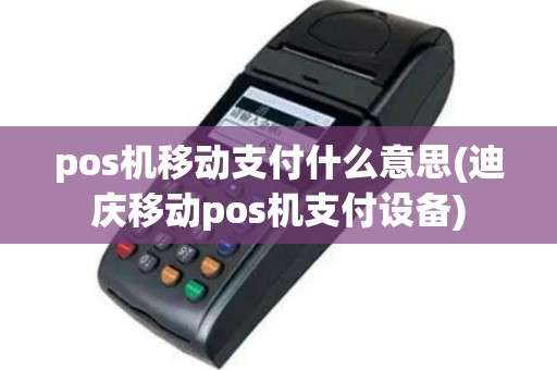 pos机移动支付什么意思(迪庆移动pos机支付设备)