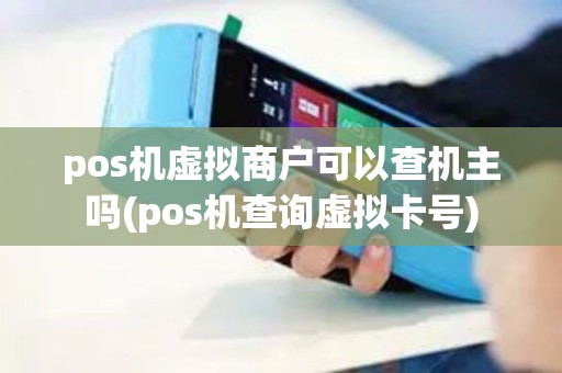 pos机虚拟商户可以查机主吗(pos机查询虚拟卡号)