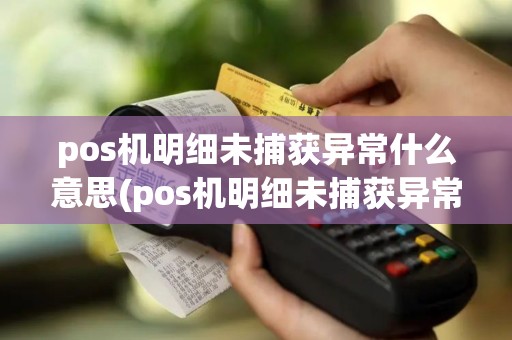 pos机明细未捕获异常什么意思(pos机明细未捕获异常)