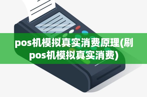 pos机模拟真实消费原理(刷pos机模拟真实消费)