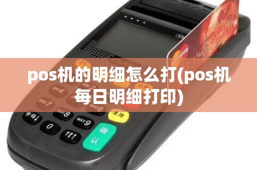 pos机的明细怎么打(pos机每日明细打印)