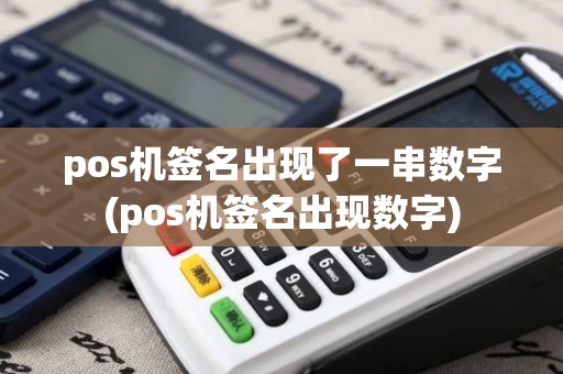 pos机签名出现了一串数字(pos机签名出现数字)