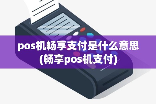 pos机畅享支付是什么意思(畅享pos机支付)