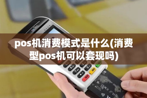 pos机消费模式是什么(消费型pos机可以套现吗)