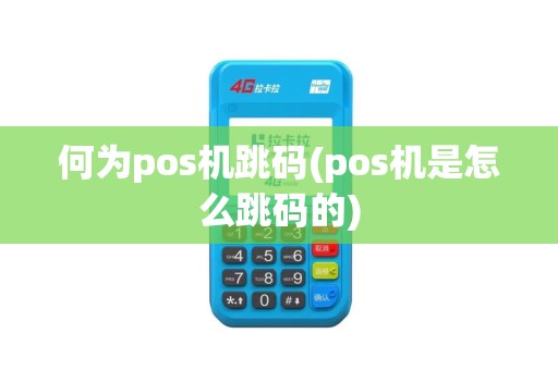 何为pos机跳码(pos机是怎么跳码的)