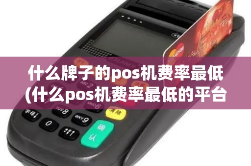 什么牌子的pos机费率最低(什么pos机费率最低的平台)