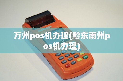 万州pos机办理(黔东南州pos机办理)