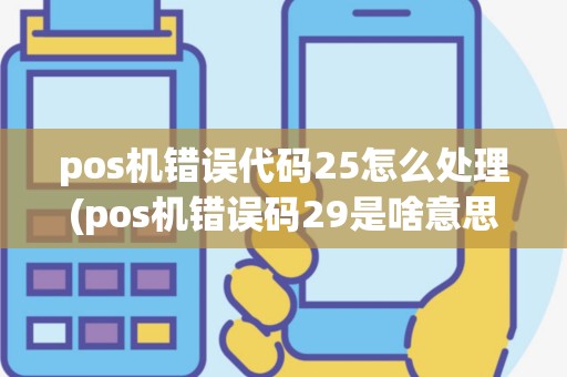 pos机错误代码25怎么处理(pos机错误码29是啥意思)