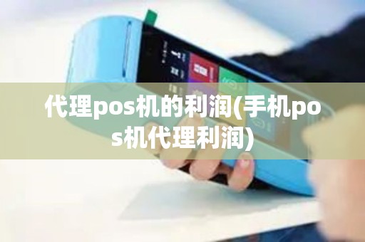 代理pos机的利润(手机pos机代理利润)