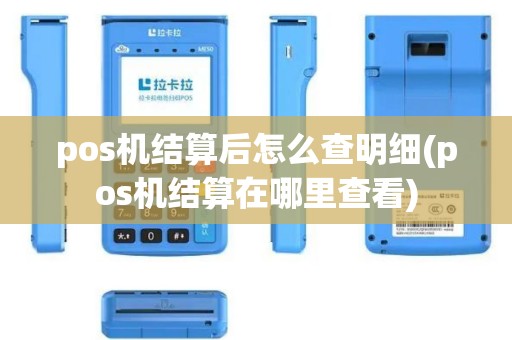 pos机结算后怎么查明细(pos机结算在哪里查看)