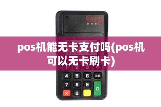 pos机能无卡支付吗(pos机可以无卡刷卡)