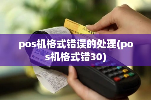 pos机格式错误的处理(pos机格式错30)