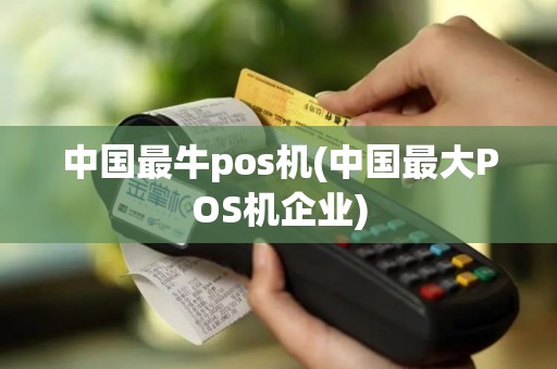 中国最牛pos机(中国最大POS机企业)