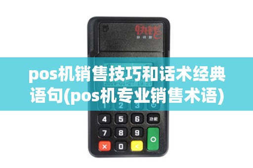 pos机销售技巧和话术经典语句(pos机专业销售术语)