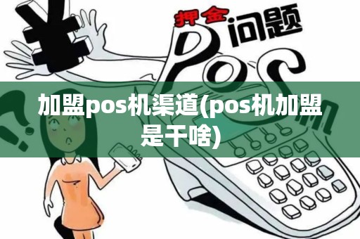 加盟pos机渠道(pos机加盟是干啥)