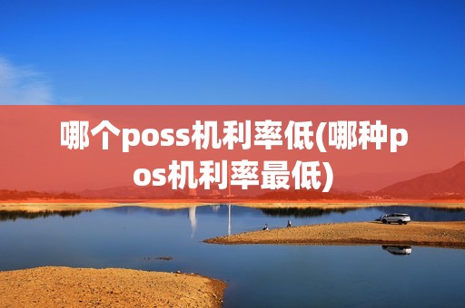 哪个poss机利率低(哪种pos机利率最低)