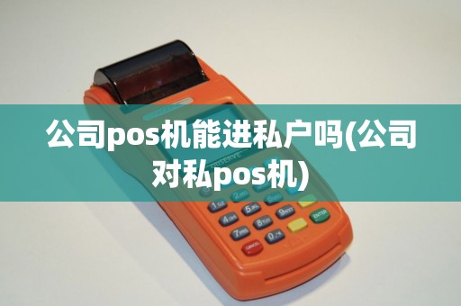 公司pos机能进私户吗(公司对私pos机)
