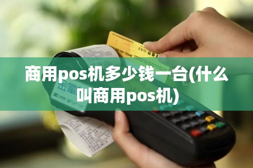 商用pos机多少钱一台(什么叫商用pos机)