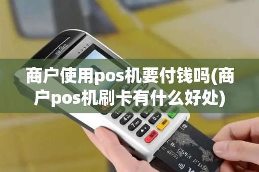 商户使用pos机要付钱吗(商户pos机刷卡有什么好处)