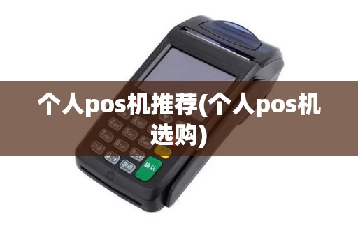 个人pos机推荐(个人pos机选购)
