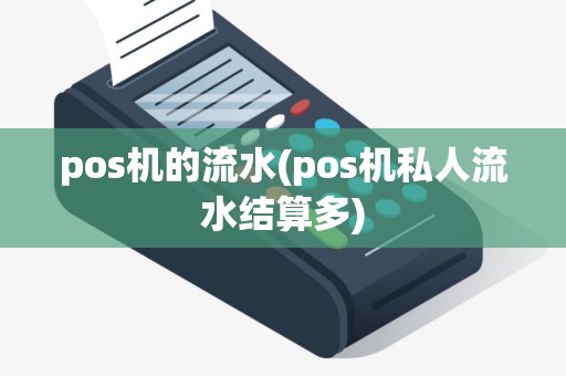 pos机的流水(pos机私人流水结算多)