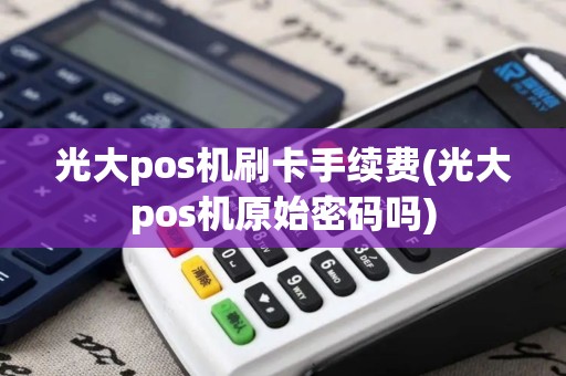 光大pos机刷卡手续费(光大pos机原始密码吗)