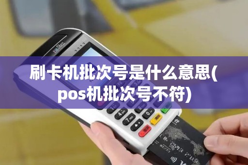 刷卡机批次号是什么意思(pos机批次号不符)