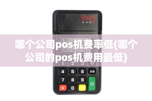哪个公司pos机费率低(哪个公司的pos机费用最低)