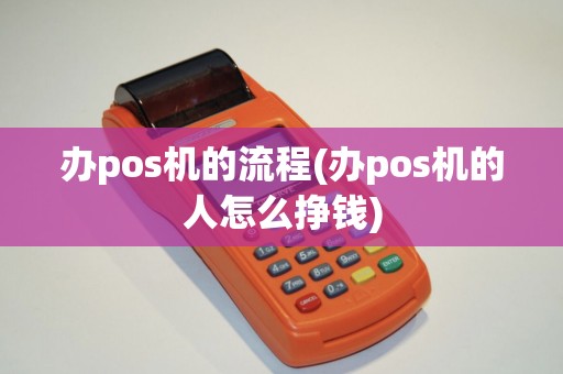 办pos机的流程(办pos机的人怎么挣钱)