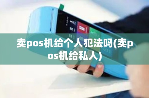 卖pos机给个人犯法吗(卖pos机给私人)