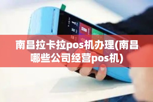 南昌拉卡拉pos机办理(南昌哪些公司经营pos机)