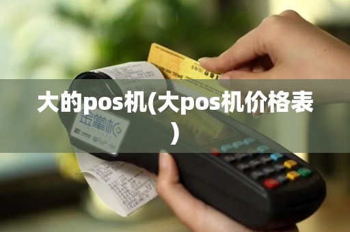 大的pos机(大pos机价格表)