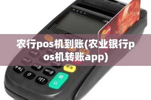农行pos机到账(农业银行pos机转账app)