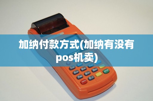 加纳付款方式(加纳有没有pos机卖)