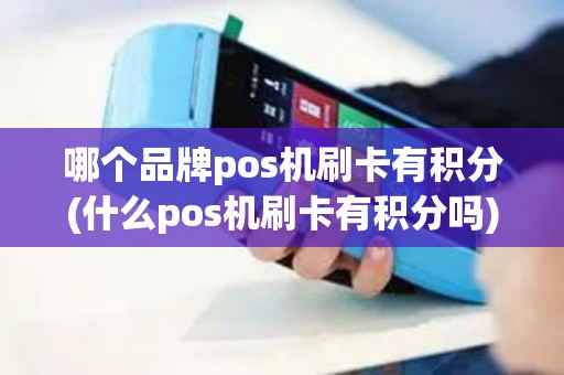 哪个品牌pos机刷卡有积分(什么pos机刷卡有积分吗)