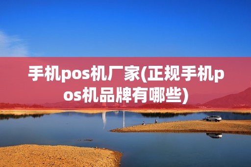 手机pos机厂家(正规手机pos机品牌有哪些)