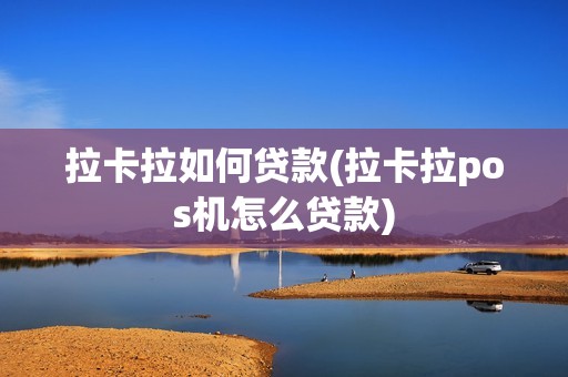拉卡拉如何贷款(拉卡拉pos机怎么贷款)