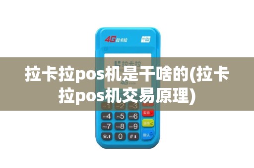 拉卡拉pos机是干啥的(拉卡拉pos机交易原理)