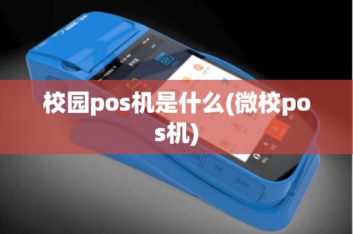 校园pos机是什么(微校pos机)