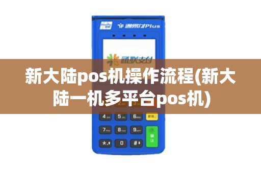 新大陆pos机操作流程(新大陆一机多平台pos机)