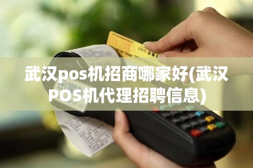 武汉pos机招商哪家好(武汉POS机代理招聘信息)