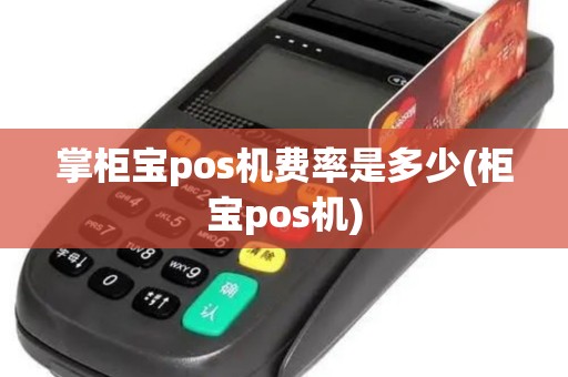掌柜宝pos机费率是多少(柜宝pos机)
