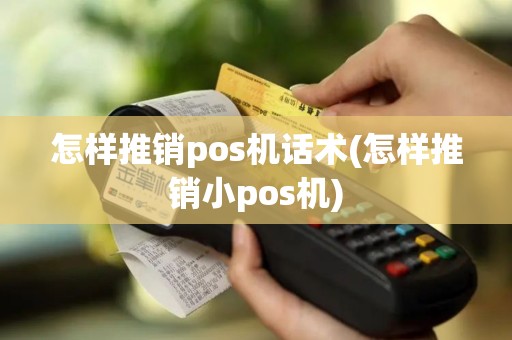 怎样推销pos机话术(怎样推销小pos机)