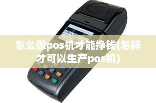 怎么做pos机才能挣钱(怎样才可以生产pos机)