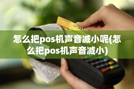 怎么把pos机声音减小呢(怎么把pos机声音减小)