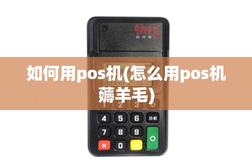 如何用pos机(怎么用pos机薅羊毛)
