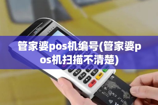 管家婆pos机编号(管家婆pos机扫描不清楚)