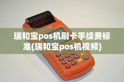 瑞和宝pos机刷卡手续费标准(瑞和宝pos机视频)