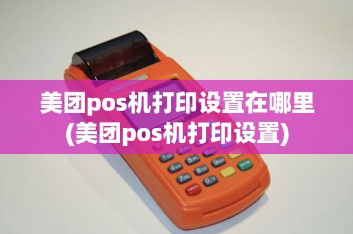 美团pos机打印设置在哪里(美团pos机打印设置)