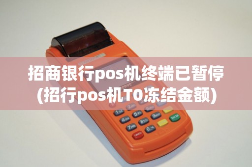 招商银行pos机终端已暂停(招行pos机T0冻结金额)